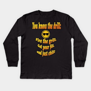 You Know the Drill Kids Long Sleeve T-Shirt